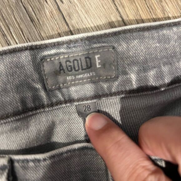 Agolde Colette Crop grey wash 28 - Picture 7 of 10